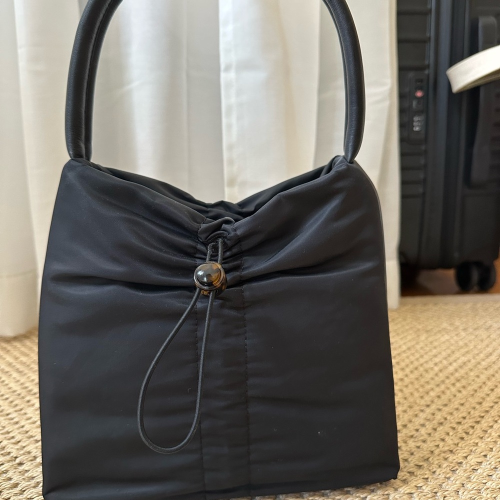STAUD Black Gathered Shoulder Bag, NWT